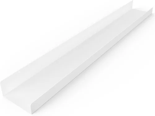 Miniatura 18 de Estante de pared de metal flotante hecho en Estados Unidos, repisa para fotos, acero fabricado en Estados Unidos, estante industrial resistente