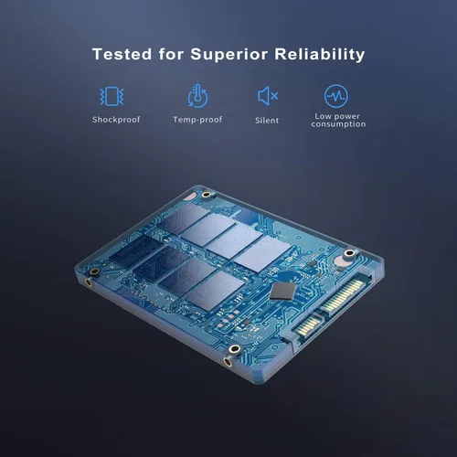 Miniatura 5 de JOIOT Disco duro interno de estado sólido SSD de 1 TB, 3D NAND 2.5 pulgadas SATA III SSD interno, hasta 550 MB/s, rendimiento mejorado