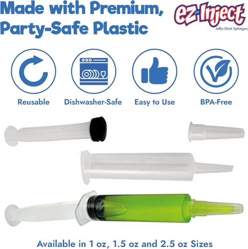 Miniatura 3 de Paquete de 25 jeringas de gelatina EZ-InjectTM (tamaño mediano, 1.5 onzas)