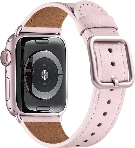 Miniatura 49 de MNBVCXZ Correas de cuero compatibles con Apple Watch para mujeres, correa de repuesto genuina para iWatch Series 11 10 9 8 7 6 5 4 3 2 1 SE 3 SE 2