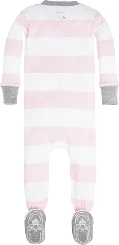 Miniatura 2 de Burt's Bees Baby - Pijama para niña, con cremallera delantera y pies cerrados antideslizantes, de algodón orgánico 100%, para niñas pequeñas