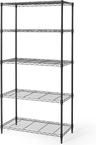 Miniatura 15 de Fencer Wire NSF Estantería de alambre de altura ajustable con forro, estantería de almacenamiento de sótano, estantes de almacenamiento de acero