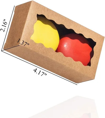 Miniatura 2 de 12 cajas de macarrón prémium de 4.17 x 2.16 x 1.37 pulgadas para 2, contenedores de macarrón, embalaje de macarrón para bodas, fiestas, regalos