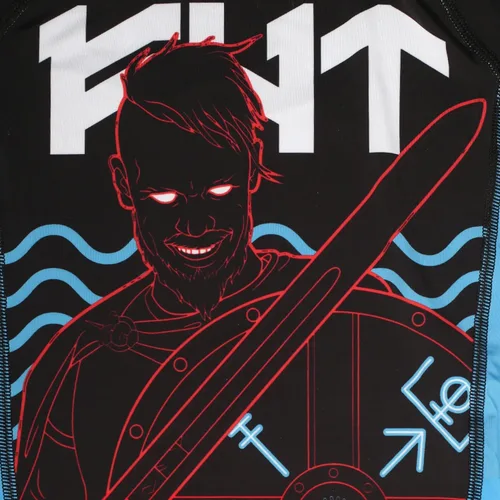 Miniatura 5 de Hardcore Training Norman Viking - Camiseta de compresión de manga larga para hombre, sin Gi, apretada, BJJ con capa base de agarre