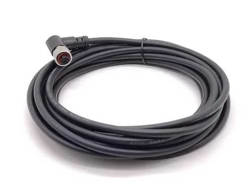 Miniatura 12 de Elecbee Conector M12 A-Code Cable sobremoldeado de ángulo recto de cabeza hembra única (cable de 3 pines de 16.4 ft/16.4 pies)