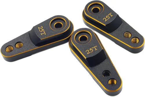 Miniatura 7 de Servo bocina de aluminio 25T actualizaciones de brazo de dirección para servomotores estándar compatibles con Traxxas TRX4 Axial SCX10 Tamiya 1/10