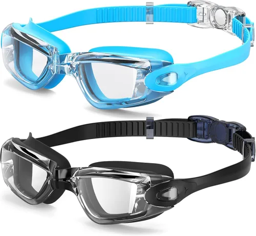 Braylin Gafas de natación para niños, paquete de 2 gafas de natación para niños, adolescentes, niños o niñas, gafas de natación para piscina