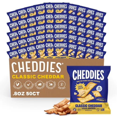 Miniatura 13 de Cheddies, Galletas de queso cheddar 100% naturales con proteína, queso cheddar, 4.2 onzas, 6g de proteína, bajas en carbohidratos