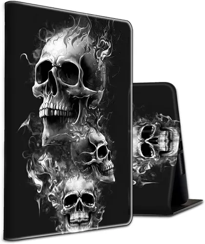 Miniatura 26 de Funda para tablet Fire 7 (12ª generación, versión 2022), delgada, a prueba de golpes, delgada, de piel sintética, con función de apagado/encendido