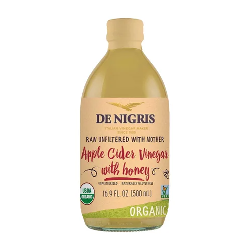 Miniatura 13 de De Nigris Vinagre de Manzana Orgánico Crudo y Sin Filtro 500ml (16,9 Oz) Vinagre de Manzana con Madre, una Fuente de Elementos Funcionales