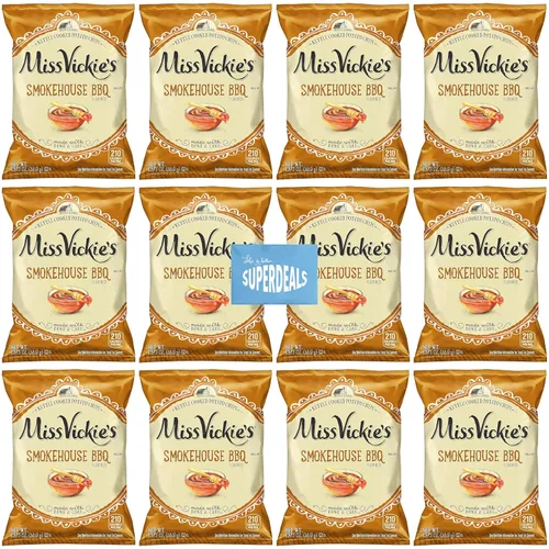 Miniatura 10 de Papas Fritas Cocidas en Caldero de Miss Vickie's Paquete de Valor Empaquetado por SUPERDEALS Bolsa de 1.375 Oz Paquete de Variedad Supremo de 5