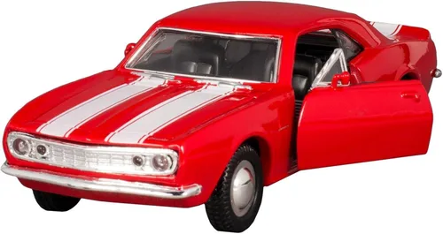 Miniatura 2 de KiNSMART - 1967 Chevrolet Chevy Camaro Z28 5 "escala 1:37 de metal fundido a presión modelo de juguete clásico Muscle Car (4 juegos)