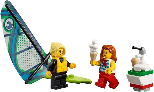 Miniatura 2 de LEGO City Town People Pack - Fun at The Beach 60153 Kit de construcción (169 piezas)