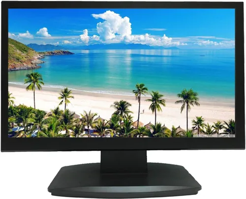 101AV 21.5" 5MP Super HD-TVI, AHD, CVI y CVBS 16:9 Monitor de seguridad profesional, 1 HDMI y 2 entradas y salidas BNC, funciona con cámaras de