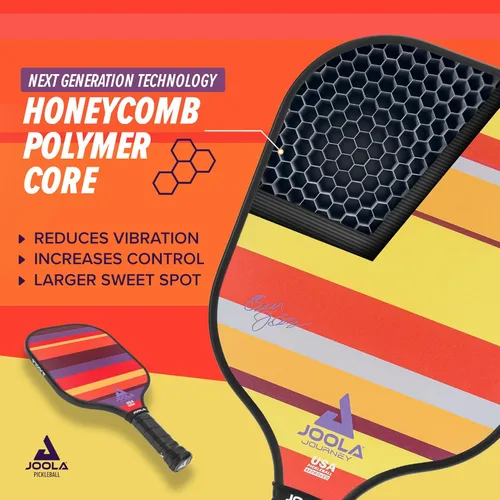 Miniatura 3 de JOOLA Pickleball Paddle Journey and Seneca – Select Fiberglass or Carbon Fiber Surface – Lightweight Paddles – Control & Power Rackets for Beginners