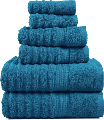 Miniatura 31 de LANE LINEN - Juego de toallas de baño, 18 piezas, 100% algodón, tamaño grande, 4 toallas de baño, 6 toallas de mano, 8 toallas pequeñas, para spa