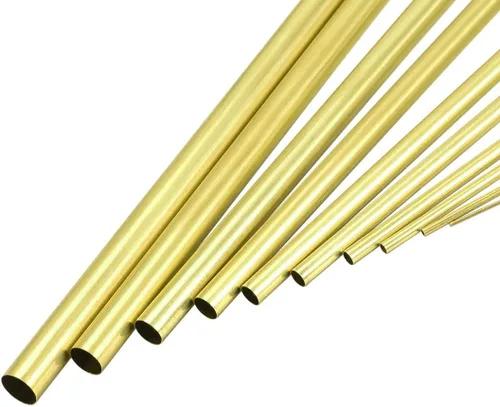 uxcell Tubo de latón, 0.039 in, 0.079 in, 0.118 in, 0.157 in, 0.197 in, 0.236 in, 0.276 in, 0.315 in, 0.354 in, 0.394 in de diámetro exterior x