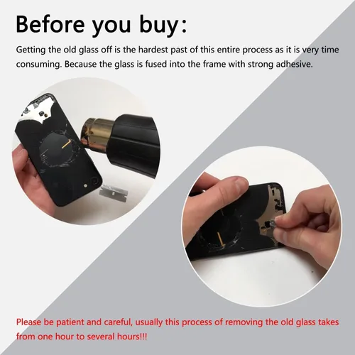 Miniatura 4 de Reemplazo original de cristal trasero para iPhone 13 todos los portadores con adhesivo preinstalado y herramienta de reparación 13 (azul)
