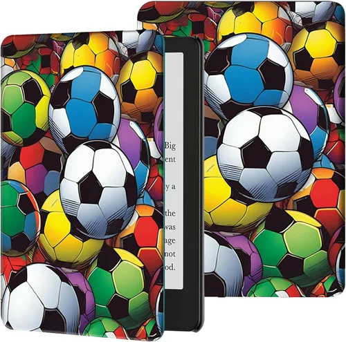 Miniatura 45 de Funda para Kindle de 6 pulgadas (11.ª generación, versión 2024/2022) delgada de piel sintética, ajustable, multiángulo, Smart Shell con función