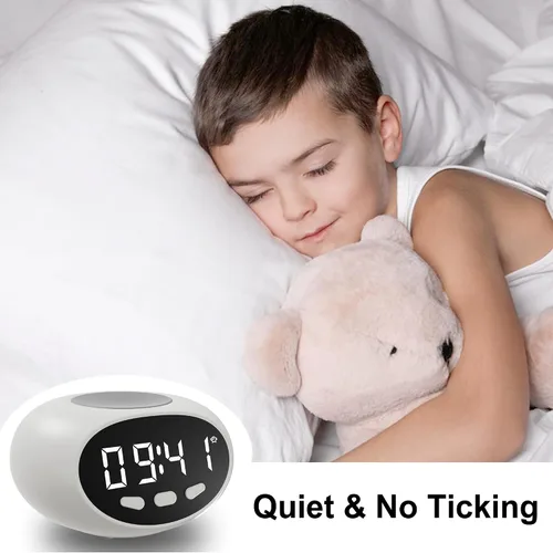 Miniatura 5 de Reloj despertador parlante, hora y fecha extra ruidosos, reloj parlante para niños, ancianos, demencia, personas mayores con discapacidad auditiva