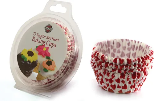 Miniatura 4 de Norpro Tazas/forros para hornear de corazón de tamaño estándar, paquete de 75
