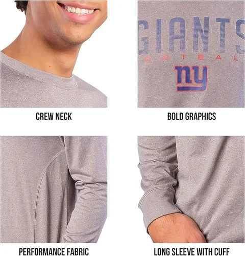 Miniatura 5 de Ultra Game Camiseta de manga larga oficial de la NFL para llevar el día del partido, para hombre