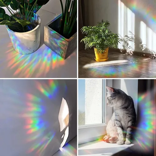Miniatura 5 de 39 PIEZAS Adhesivos de Flores para Ventana - Calcomanías Anticolisión para Ventana para Salvar Aves, Adhesivos de Vinilo Prismáticos sin Adhesivo