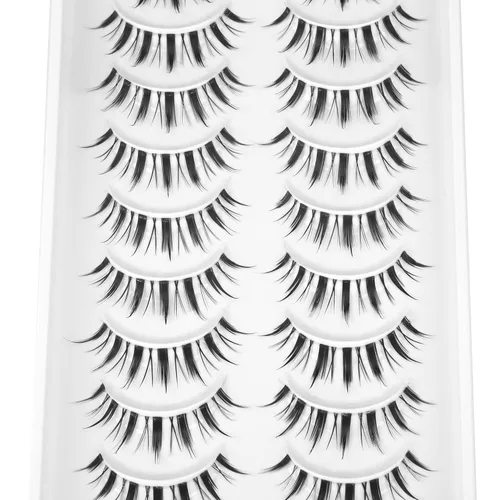 Miniatura 5 de Geeneiya - Pestañas postizas de aspecto natural que parecen racimos individuales, pestañas finas postizas de visón, 10 pares de pestañas postizas