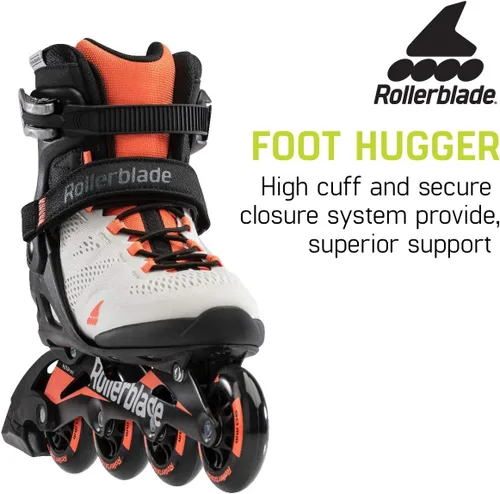 Miniatura 5 de Rollerblade Macroblade 80 - Patines en línea para adultos, para fitness, para mujer, patines Performance GRIS GLACIAR/CORAL