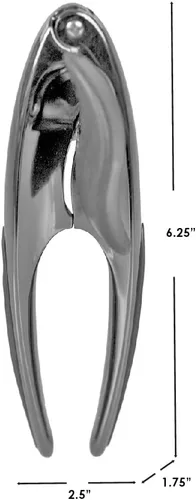 Miniatura 7 de Home Basics - Abrelatas manual de aleación de zinc curvada con perilla grande de fácil giro Asas de agarre antideslizantes Rueda de corte
