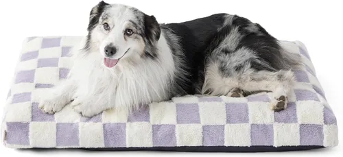 Miniatura 19 de LE SURE - Cama pequeña para perro con espuma triturada gruesa, cama para interiores con funda afelpada extraíble y base antideslizante, verde