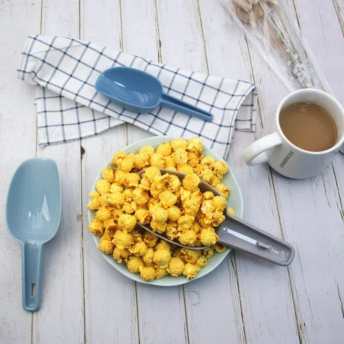 Miniatura 8 de Paquete de 4 cucharas de plástico para recipientes, cuchara de plástico para cubitos de hielo, cucharas de harina, productos secos, granos de café