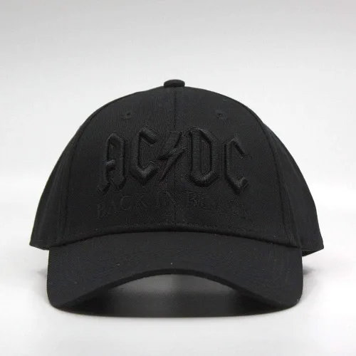 Miniatura 2 de Gorra de béisbol ajustable con banda de roca dura de color rojo y blanco, Beísbol, talla única , Back In Black