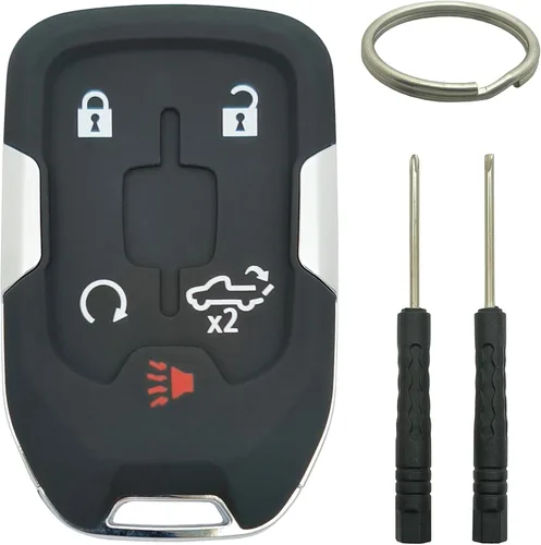 Miniatura 10 de Carcasa de repuesto para llavero inteligente compatible con GMC Acadia Terrain 2019 2020 2021 2022 cubierta de control remoto de coche con entrada