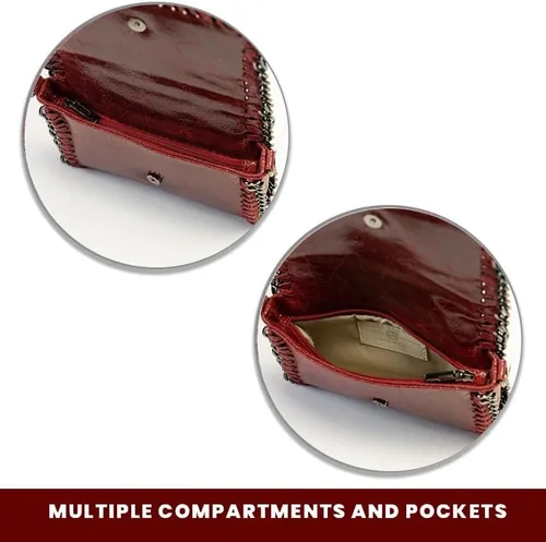 Miniatura 3 de Bolso bandolera pequeño para mujer con correa desmontable fabricado en Italia.