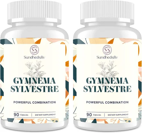 Miniatura 8 de Sundhedsliv 16 en 1 Blxxd Sugr Effective Gymnema Sylvestre Suplemento de 2100 mg con berberina, canela, melón amargo Vitaminas, magnesio y cromo