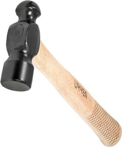 Miniatura 3 de URREA 1308PN - Martillo de bola de 8 onzas con cabeza forjada y mecanizada y mango ergonómico de roble
