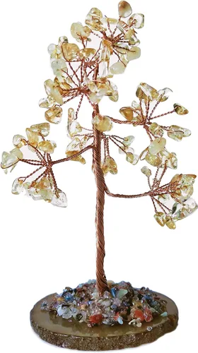 Miniatura 9 de Mina Heal Árbol bonsái de cristales curativos para decoración del hogar, decoración de habitación y escritorio de oficina, regalos espirituales