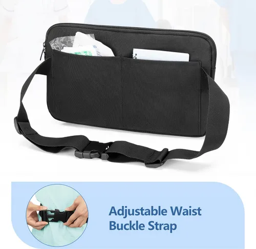 Miniatura 19 de Trunab Riñonera para enfermera, cinturón organizador de enfermería con correa de cintura ajustable, bolsa de cintura para suministros médicos