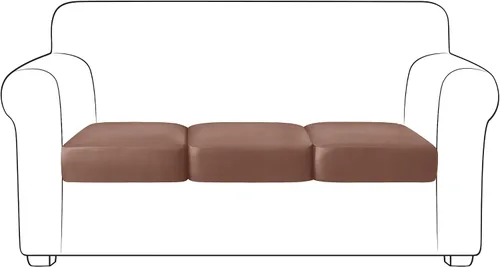 Miniatura 57 de Yates Home Funda de cojín de piel sintética para sofá, impermeable, elástica, para asiento de caravana, sofá biplaza, protector de muebles, funda