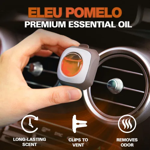 Miniatura 2 de Air Jungles Eleu Pomelo - Clip ambientador de automóvil, 6 clips de ventilación, 4 ml cada uno, ambientador de aire de larga duración, hasta 180