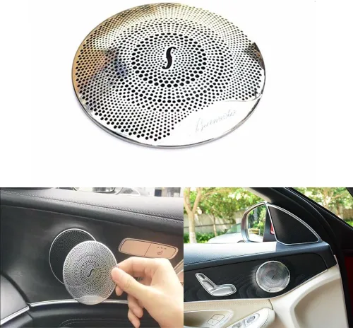 Lanyun Cubierta para reproductor de audio para altavoz de puerta, compatible con Mercedes W205 Clase C C250 C300 C350 C400 C63, X205 Clase GLC250