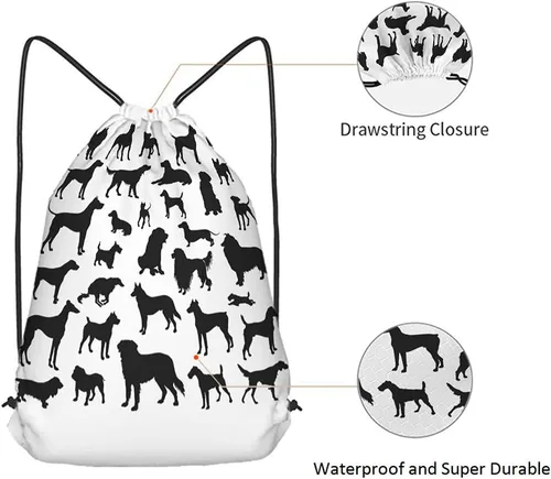Miniatura 5 de Beabes Llama Rosa Animal Cordón Bolsas Mochila Bolsa Gimnasio Saco Cordón Bolsa, Multi-a30, Mochilas de viaje