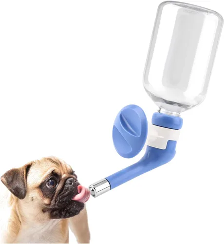 Miniatura 8 de Andiker Botella dispensadora de agua para perros sin goteo, jaula para perreras, dispensador de agua, hervidor de agua para mascotas, se puede subir