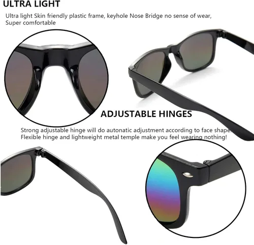 Miniatura 6 de Eyegla Gafas de sol al por mayor a granel para adultos recuerdos de fiesta tonos clásicos retro