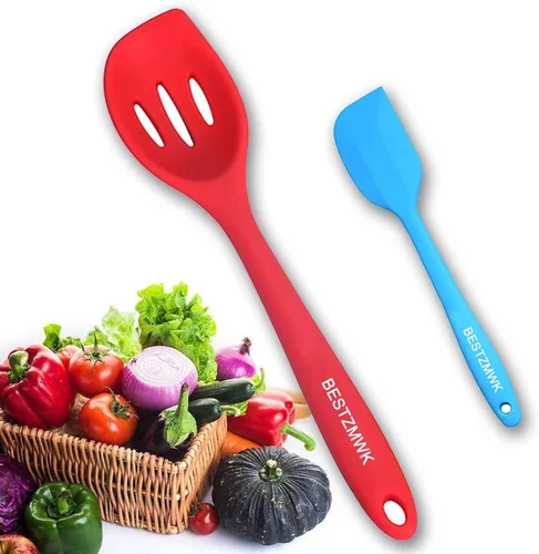 Miniatura 7 de Juego de utensilios de cocina – 11 utensilios de cocina – Utensilios de cocina de silicona coloridos – Utensilios de cocina antiadherentes