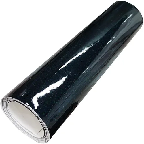 Miniatura 3 de HYANG - Espejo holográfico de piel sintética de color negro, cristal láser, 1 rollo de 12 x 53 pulgadas, piel sintética muy adecuado para aretes
