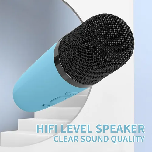 Miniatura 3 de Mini máquina de karaoke para niños, altavoz Bluetooth portátil con micrófono inalámbrico, juguetes de reproductor de música para niños para niñas