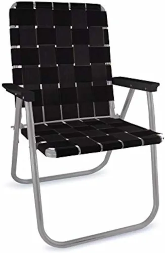 Miniatura 19 de Silla de césped plegable de aluminio al aire libre de Lawn Chair USA Sillas con correas resistentes para acampar, deportes, playa, jardín