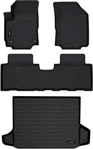 Miniatura 107 de Juego completo de tapetes de auto para todo tipo de clima, revestimiento automotriz para piso y maletero